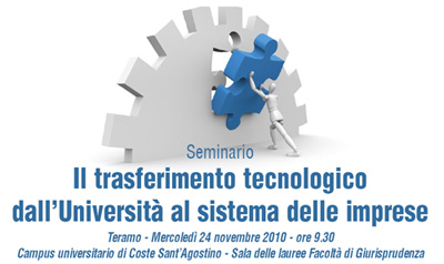 A Teramo il seminario "Il trasferimento tecnologico dall'Università al sistema delle imprese"