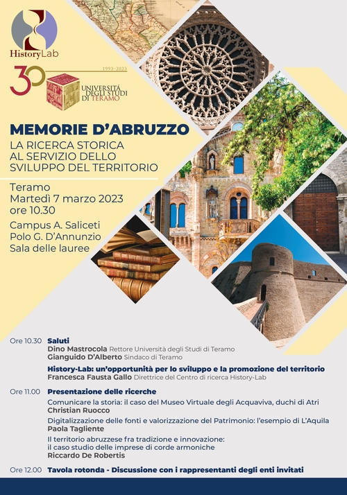 Convegno: "Memorie d'Abruzzo" - la ricerca storica al servizio del territorio