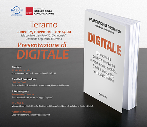 Presentazione saggio "Digitale. La nuova era della comunicazione e informazione pubblica"